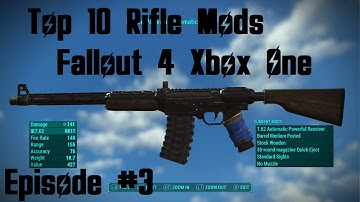 Top 10 Rifle Mods Fallout 4 Xbox One (XB1) Episode 3 #Fallout4 #Fallout4Mods #Fallout4Top10