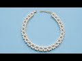 Beautiful Pearl Necklace Making at Home 😍 | Easy DIY Jewelry |Handmade Jewellery| Easy craft ideas|