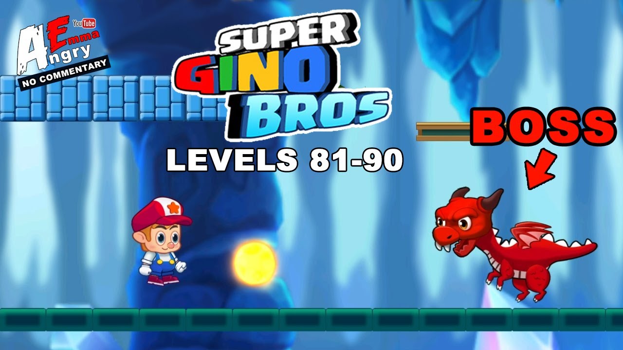 Super Gino Bros Levels 8190 + BOSS (Android Gameplay) YouTube