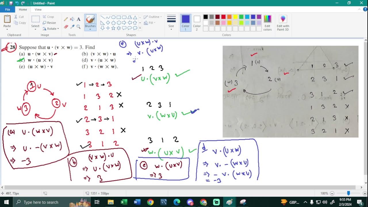 DOT PRODUCT and CROSS PRODUCT | Vector | UIU | C101 |