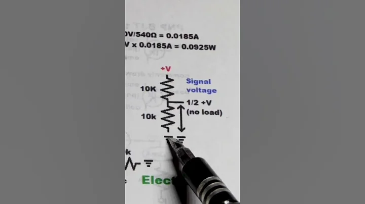 Pt1 Learning Electronics Equal Value Fixed Resistors Voltage Divider Basics by Electronzap