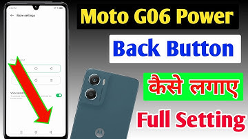 Moto G06 Power back button setting | Moto G06 Power me back button kaise lagaye/navigation key