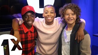 Gaten And Caleb From Stranger Things With Dotty