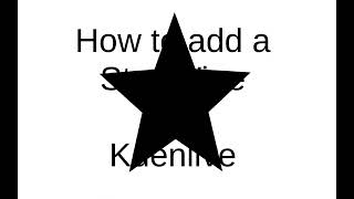 How to add a Star Wipe to Kdenlive
