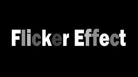 Create a Flicker Effect in After Effects UNDER 1 Minute! | Quick AE Tutorial