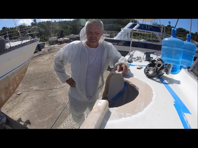 Boatyard BLUES (S2 E59 Barefoot Sail and Dive)