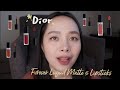 NEW Dior Forever Liquid Matte Lipsticks Review|迪奥新品持久哑光唇釉 Forever Liquid