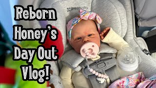 Reborn Doll Honey’s Day Out! Lunch, Thrifting, Target Outing, And More!