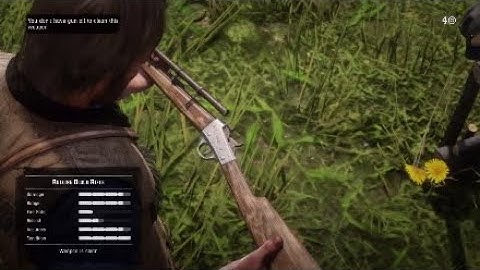 Red Dead Redemption 2 Free Rolling Block Sniper Rifle Early In Chapter 2 Arthur With Silver Dollar