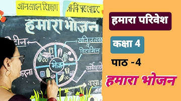 हमारा भोजन : हमारा परिवेश - कक्षा 4 (class 4) lesson 4 #food #ourfood #nutrients