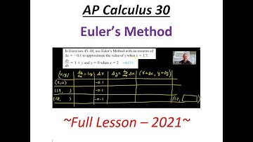 AP Calculus 30L Euler