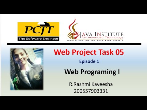 Java Institute || Web Programing || eShop Project Task 5 episode 1