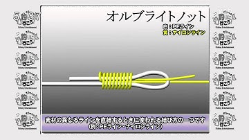 オルブライトノットの強化をはかるべく Youtube