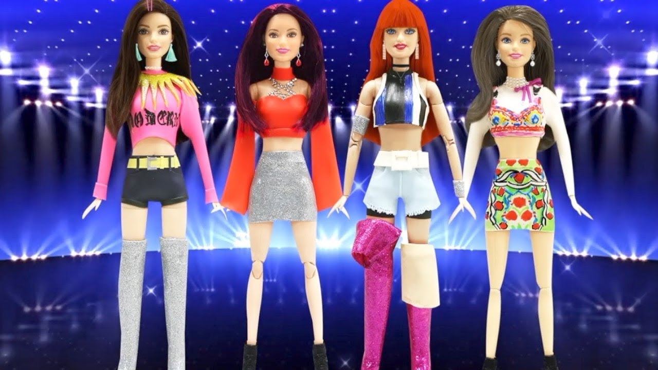 Play Doh BLACKPINK As If It's Your Last Inspired Barbie Dolls Costumes ...