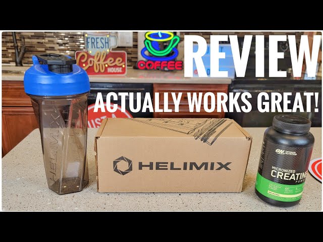  HELIMIX 2.0 Vortex Blender Shaker Bottle Holds upto 28oz, No  Blending Ball or Whisk, USA Made, Portable Pre Workout Whey Protein Drink  Shaker Cup
