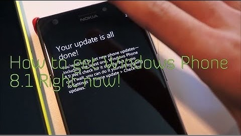 How to get Windows Phone 8.1 Right now! (MyNokiaBlog)