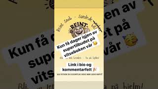 Kun 1 kr per vits 🥳 Ut oktober eller så langt lageret rekker