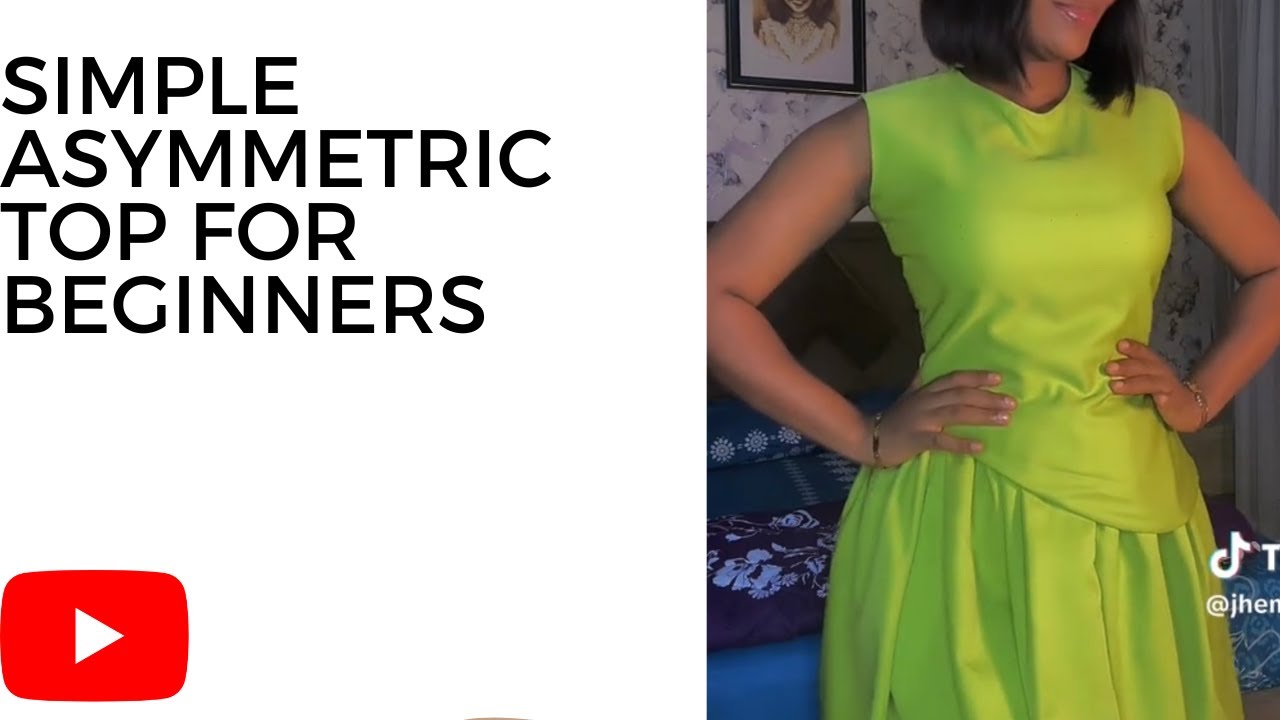 Как раскроить и сшить ТОП с асимметричным подолом/подробное руководство