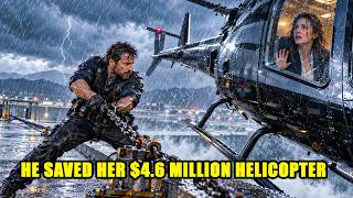 SINGLE DAD SAVED A $4 6M HELICOPTER IN A STORM — THEN THE CEO WHISPERED, “I REMEMBER YOU”
