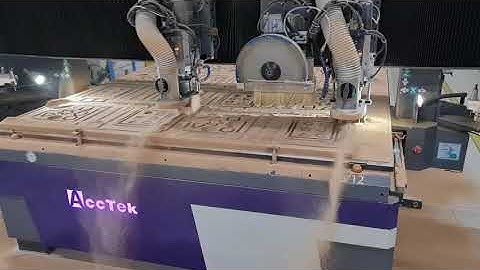 AccTek atc cnc router machine AKM2060D double disc tools changer+ saw Feedback from Cyprus customers
