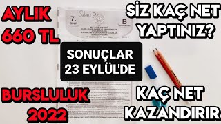 Bursluluk Sınavı kaç netle kazanılır? Sonuçları 23 Eylül'de açıklanacak