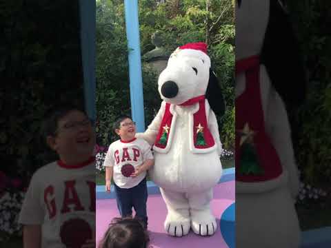 Andrew With Snoopy USJ