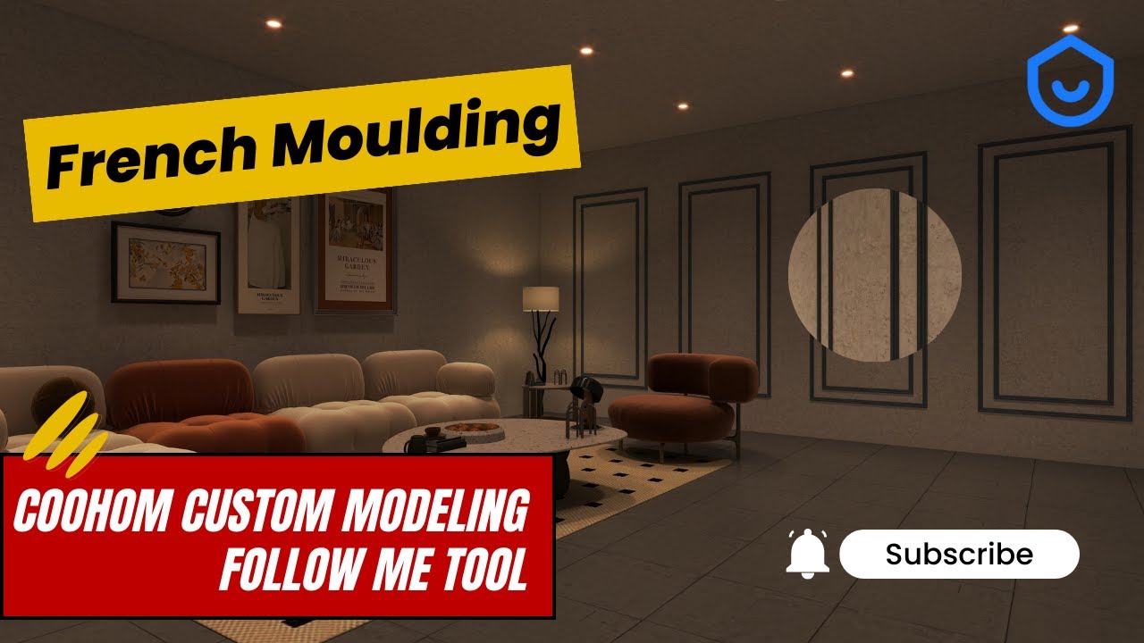 Create French moulding on Coohom like Sketchup | Coohom Tutorials # ...