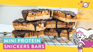 Mini Protein Snickers Bars Recipe | HAPPY WAY