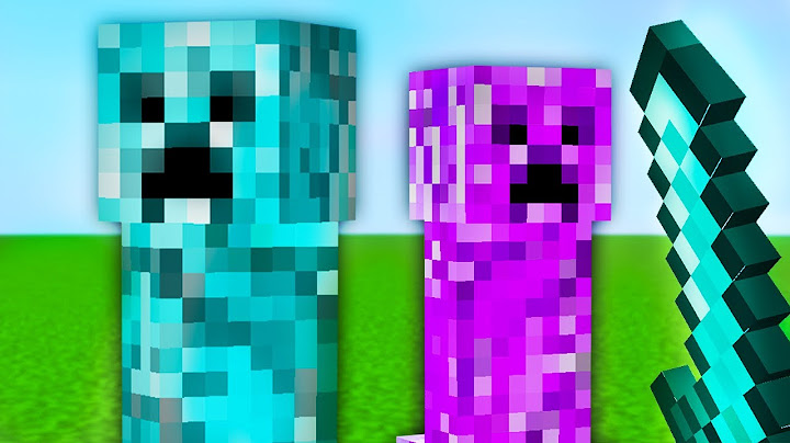 J'ai ajouté des Super CREEPERS sur Minecraft ! (Genre Creeper de Diamant)