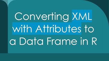 Converting XML with Attributes to a Data Frame in R