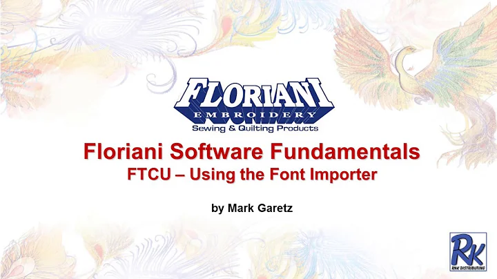 FTC28 - Using the Font Importer