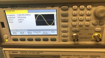 ECE 100 Amplifiers Function Generator Setup Demonstration
