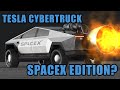 Tesla cybertruck spacex edition  animation