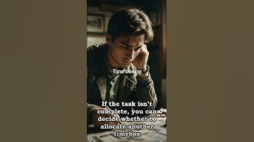 Introduction to the "Time boxing" method to better manage time. #timemanagement #scheduling