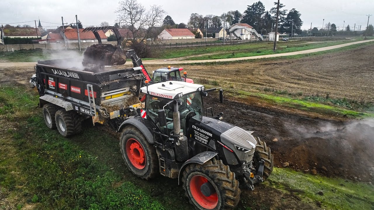 ⚫⚫🔴Un ensemble NOIR aux épandages ! ETA LA LOUVIERE en action 😍BERGMANN BLACK - Fendt 942