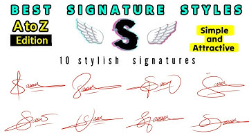 Signature ideas for letter S | S signature style | Letter S signature style | Most stylish signature