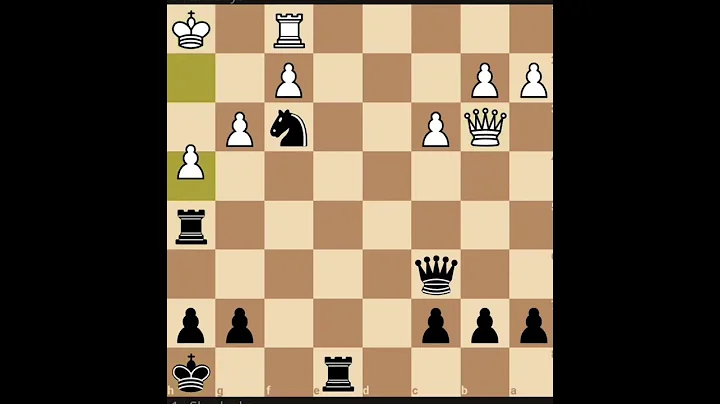 Chess puzzle: find the mate in 5 moves #chess #matein5 #chesspuzzles #chesstricks #chesstraps #check