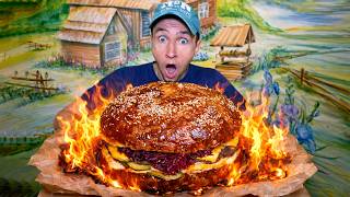 The Mega Burger Challenge In Czechia With Massive Cash Prize (Over $500)!