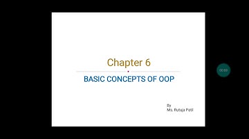 Chapter 6- part 2- Basic concepts of OOP