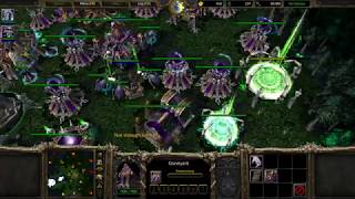 Warcraft III - 1 Undead VS 2 Insane Computer (Orc+NE) Map Forestwalk