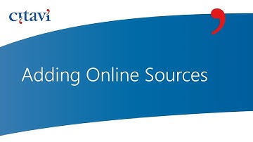 4/8 Adding Online Sources to Citavi 6