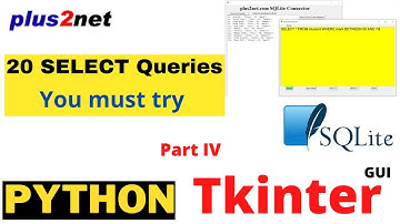 20 SELECT queries with WHERE BETWEEN  AND OR IN LIKE commands to get data from SQLite database