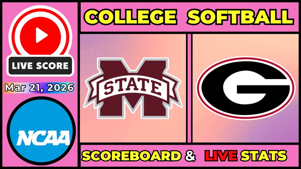 🔴 Mississippi State Bulldogs vs Georgia Bulldogs | NCAA Softball | Mar ...