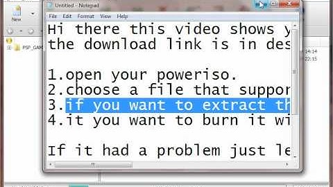 Tutorial how to use Poweriso