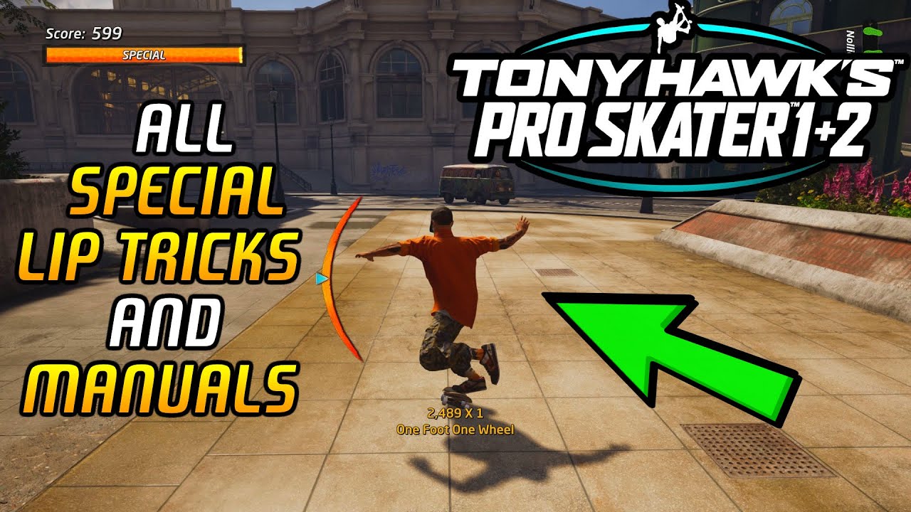 Tony Hawk's Pro Skater 1+2: ALL Special Lip Tricks + Manuals!