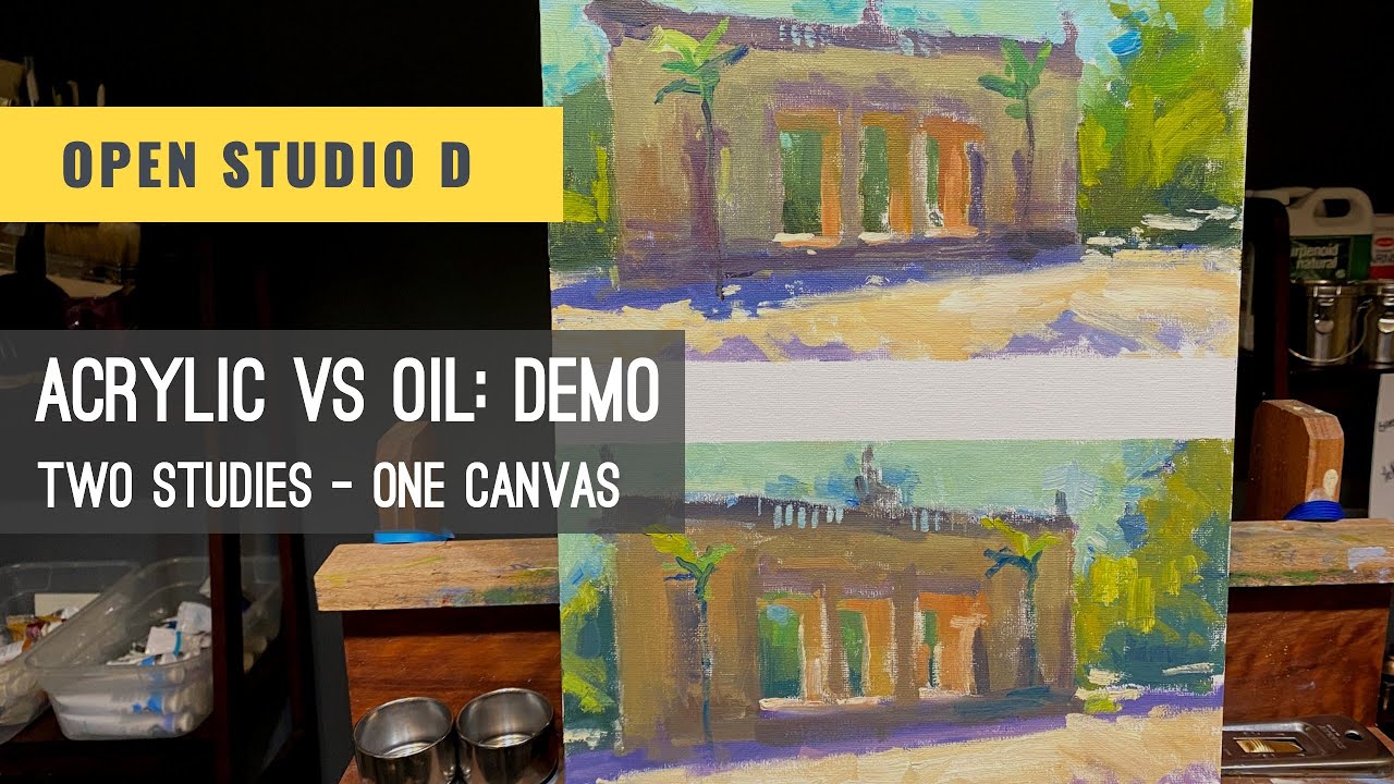 Acrylic vs Oil. Painting Demo with Vlad Duchev YouTube
