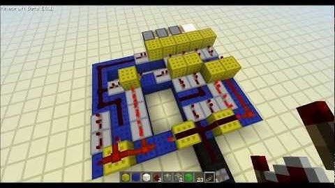 Minecraft Tutorial: Compact horizontal triple sticky piston extender circuit