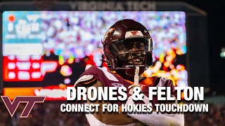 Kyron Drones Connects With A Streaking DaQuan Felton For A Virginia Tech TD