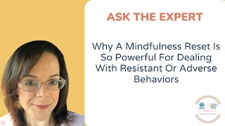 Why a Mindfulness Reset is So Powerful for Dealing with Resistant or Adverse Behaviors - ADHD