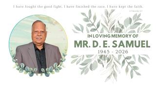 🔴 LIVE | Funeral Service | Mr. D. E Samuel
